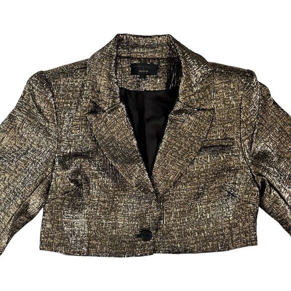 Michael Costello x REVOLVE Washington Jacket in Black & Gold - Picture 4 of 14